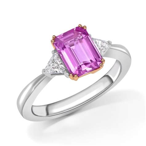 Pink Sapphire And Diamond Ring The Diamond Trust