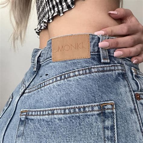 Monki Taiki Mom Jeans In A Waist 25 Length 32 Depop