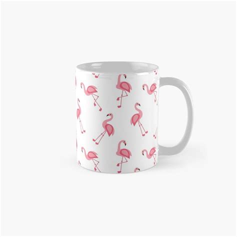 Pink Flamingos Tropical Birds Pattern Coffee Mug By Semas Tropical