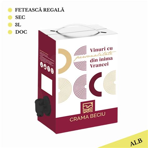 Vin Alb Feteasca Regala Sec Bag In Box L Crama Beciu