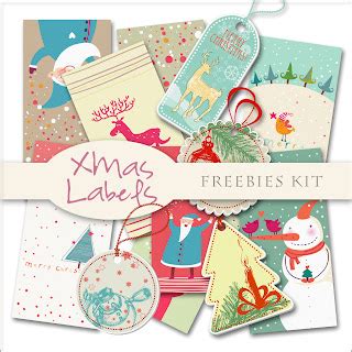 Scrap Dot Freebies Xmas Labels