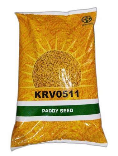 Natural Yellow Kaveri 511 Paddy Seeds Packaging Type Packet