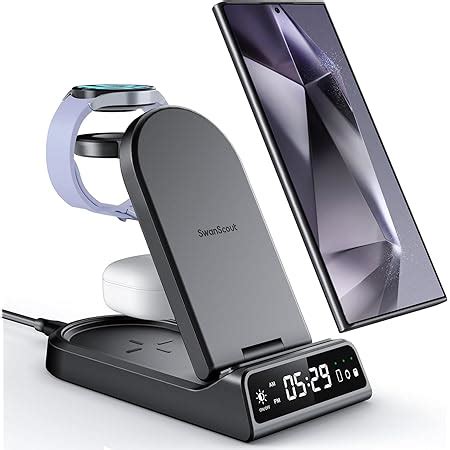 SwanScout Chargeur Induction Pour Samsung Chargeur Sans Fil Pliable 4