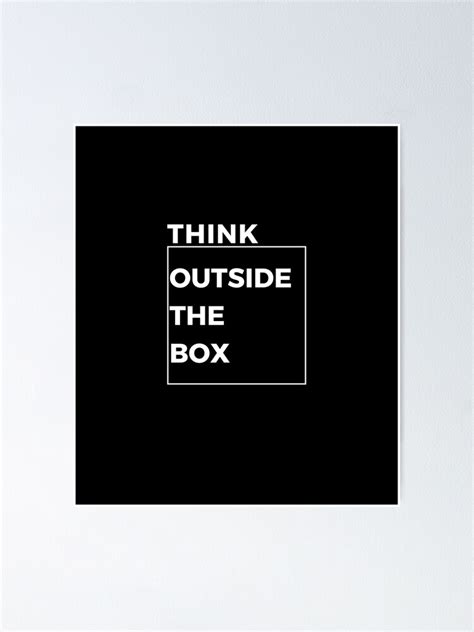 Think Outside The Box Aesthetic Tumblr Everything Is Fine Poster For