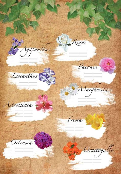 Tableau Matrimonio Tema Fiori Tante Idee Da Cui Prendere Spunto Artofit