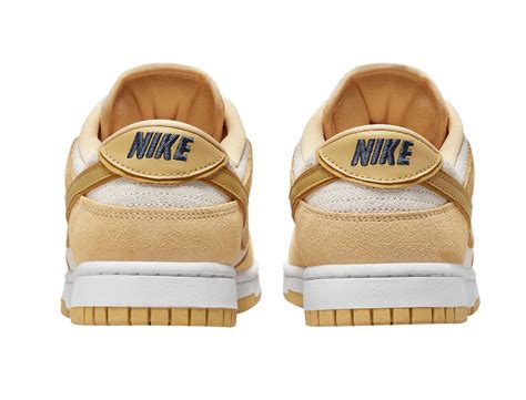 Nike Dunk Low Wmns Gold Suede Dv Kicksonfire