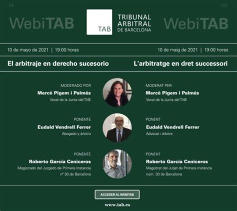 Webitab El Arbitraje En Derecho Sucesorio Tribunal Arbitral De