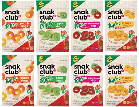 Buy Snak Club Tajin Fruit Gummy Rings Snack Peak Variety T Box 8 5