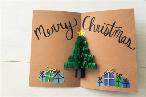 Diy Pop Up Christmas Cards Ways Tree Card Snowman Card