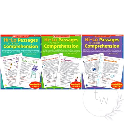 Jual Scholastic Hi Lo Passages To Build Comprehension Grades