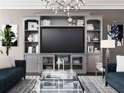 Virginia Gray Entertainment Center for TVs up to 65" from Coleman Furniture