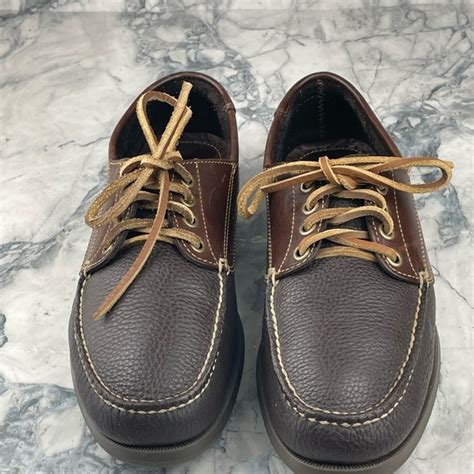 L L Bean Shoes Ll Bean Blucher Moc Moccasins Boat Shoes Brown Leather Size 8 Poshmark