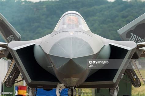 A J 20 Fighter Jet Is On Display During Airshow China 2022 At Zhuhai