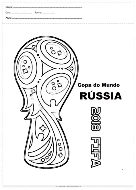 Desenho Da Copa Para Colorir