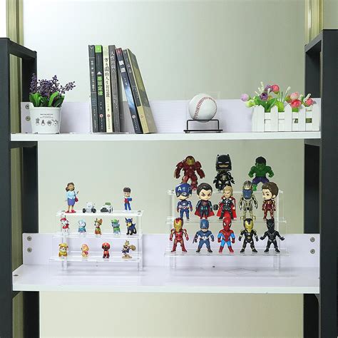 Clear Acrylic Funko Pop Figure Display Riser 3-tier Stand Tabletop ...