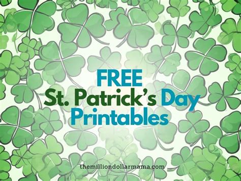 FREE St Patrick S Day Printables Surround Yourself With Luck