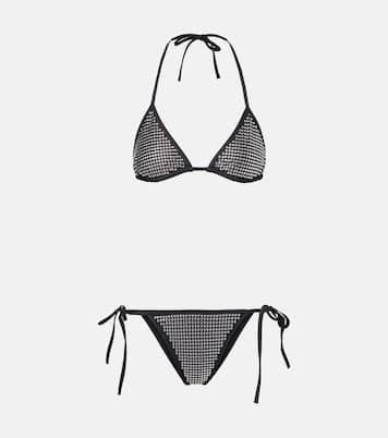 Monica Lava Studded Bikini In Black Hunza G Mytheresa