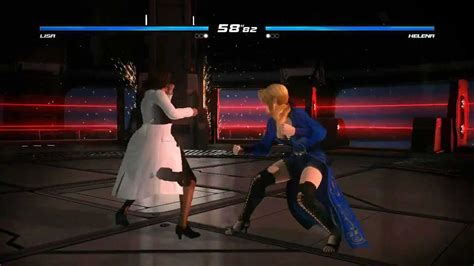 DEAD OR ALIVE 5 GAMEPLAY - DEPTH (HELENA VS LISA) - YouTube