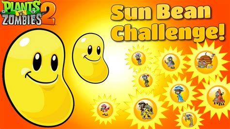 Plants Vs Zombies 2 Gameplay Sun Bean Challenge Youtube