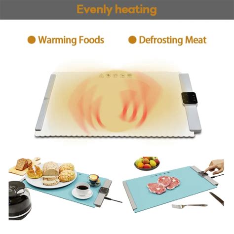 Hotel Buffet Electric Food Warmer Tray Defrosting Silicone Rubber