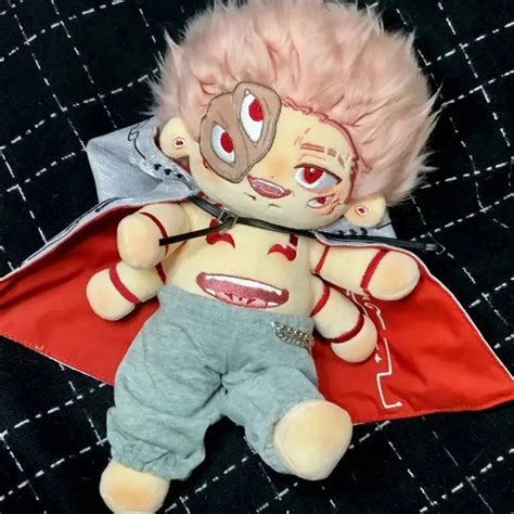 Ryomen Sukuna Attribute 25cm Handsome Boy Plush Doll Naked Body Cosplay Anime Dress Up Cotton