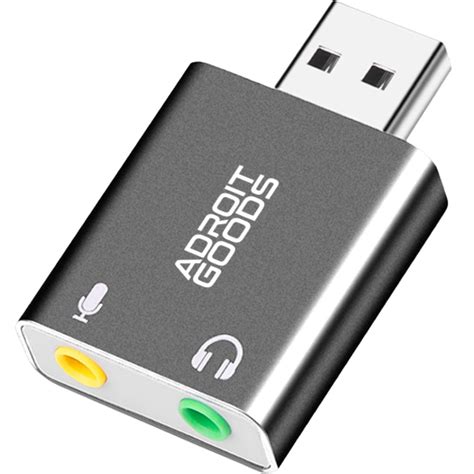 AdroitGoods Externí adaptér zvukové karty USB Kaufland cz