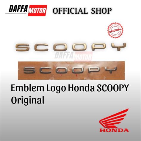 Emblem Logo Scoopy Emblem Scoopy Rose Gold Original Logo Emblem Honda