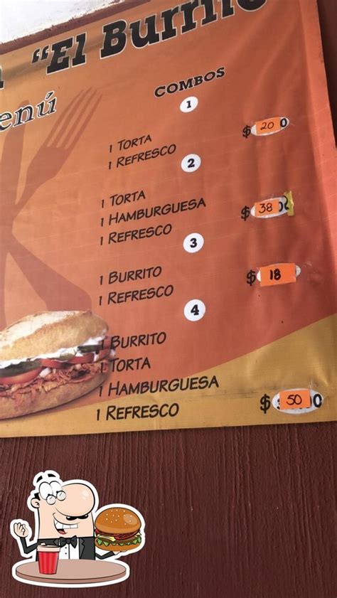 Menu At Loncheria El Burrito Tepic