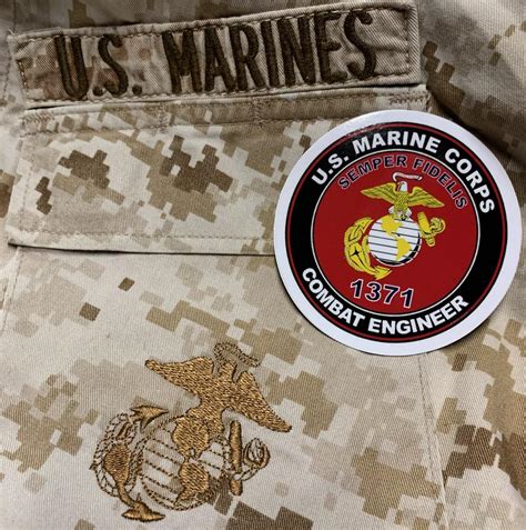 Usmc 1371 Combat Engineer Stickers Opsec Gear