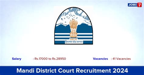 Mandi District Court Recruitment 2024 Apply Online For 41 Peon Vacancies