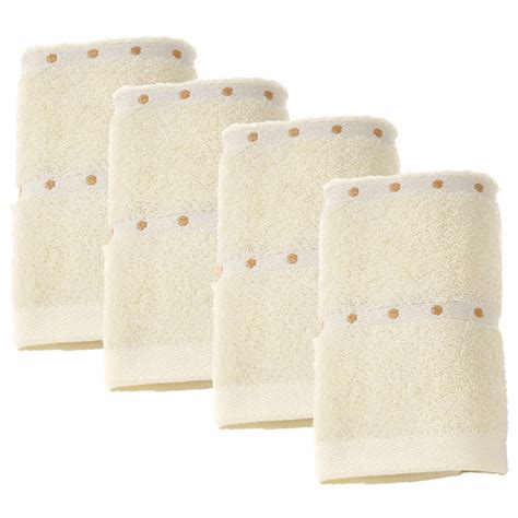 Luxury Towel Set For Bathroom 100 Cotton Quick Dry Soft And Absorbent Hand Towels 4 Piece