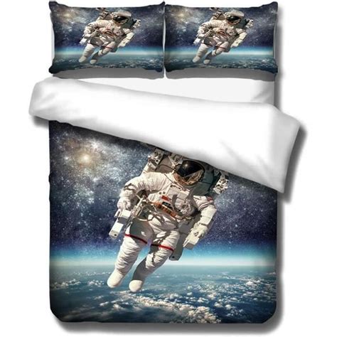 Galaxie Parures De Lit Enfant Housse De Couette Espace Astronaute