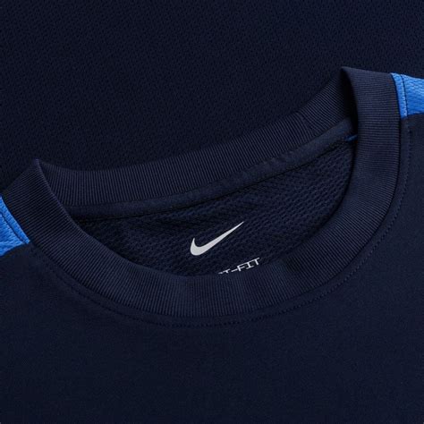 Nike Trenings T Skjorte Dri Fit Academy Navy Bl Hvit