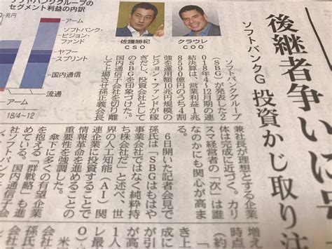 Nikkei Business Daily（日経産業新聞） On Twitter ソフトバンクグループが決算を発表しました。2018年4