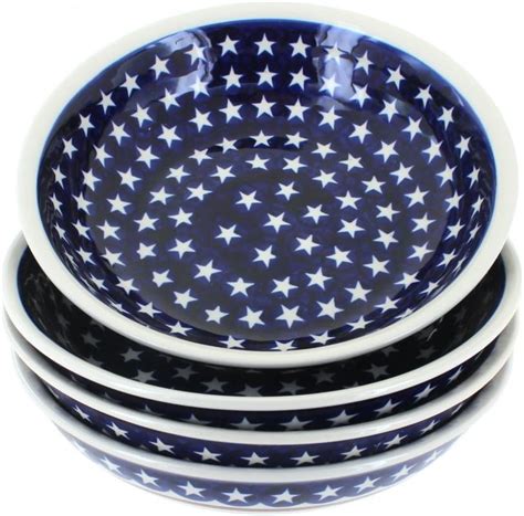 Blue Rose Polish Pottery Stars Stripes Piece India Ubuy