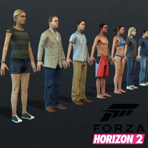 Paul Packham - Forza Horizon 2, Crowd Characters