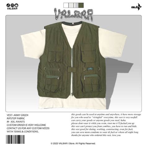 Jual VALBAR VEST HIJAU TACTICAL ROMPI ARMY ROMPI LAPANGAN