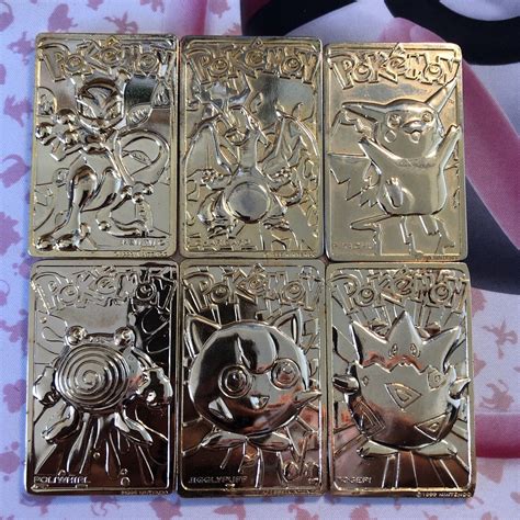 Gold Pokemon Cards Burger King Full Set