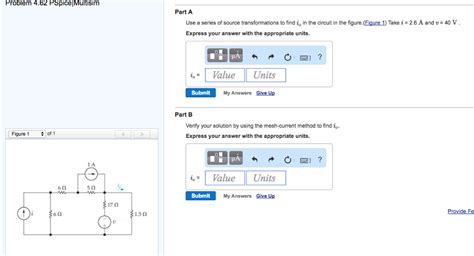 Solved Problem 4 62 Pspicemultisim Part A Use A Series Of