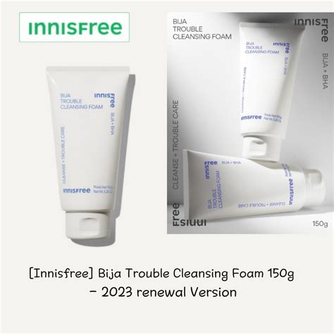 Innisfree Bija Trouble Cleansing Foam 150g 2023 Renewal Version