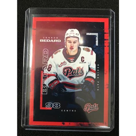 CONNOR BEDARD REGINA PATS CARD WHL