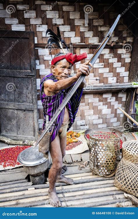 Traditional Chin Tribe Man Editorial Image Image Of Burma 66648100