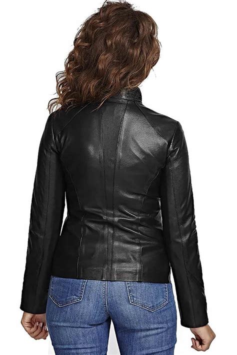 Petite Black Leather Jacket For Women S Urban Fashion Studio