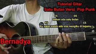 (Tutorial Gitar) Satu Bulan - Bernadya | Power chord | Versi Pop Punk ...