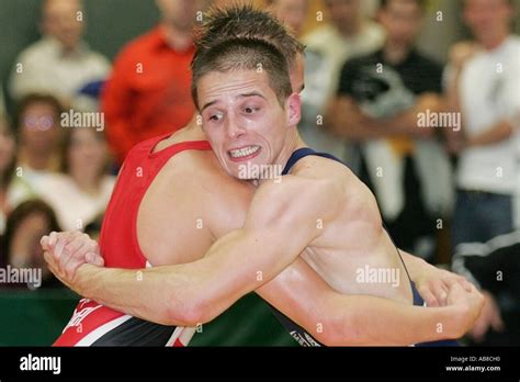 Two Wrestlers Fighting Hi Res Stock Photography And Images Alamy