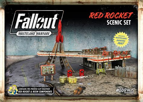 Fallout Wasteland Warfare Red Rocket Scenic Set Ontabletop Home Of