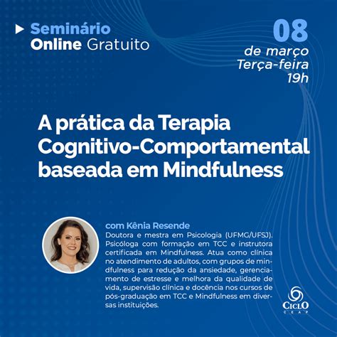 Seminário A Prática da Terapia Cognitivo Comportamental Baseada em