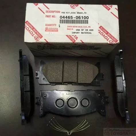 GENUINE TOYOTA OEM 2007 2010 Toyota Camry Front Brake Pad Kit 04465