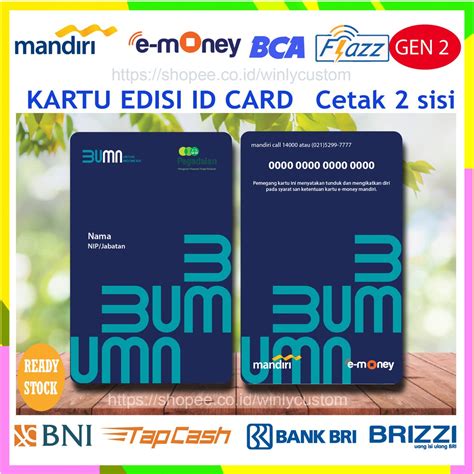 Jual Kartu E Money Id Card Pegadaian Pegawai New Bumn Etoll Emoney