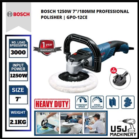 Bosch W Mm Professional Corded Polisher Gpo Ce Year